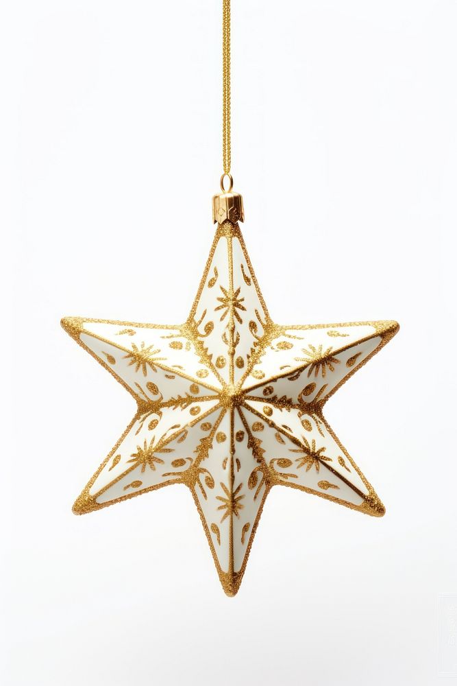 Christmas ornament hanging christmas gold christmas ornament. AI generated Image by rawpixel.