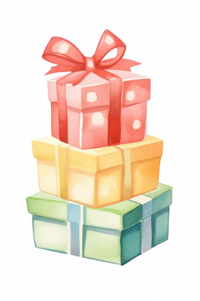 Gift dessert box white background. AI generated Image by rawpixel.