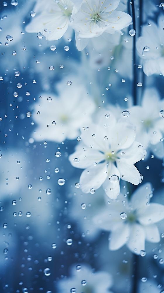Boquet raindrop outdoors blossom. AI generated Image by rawpixel.