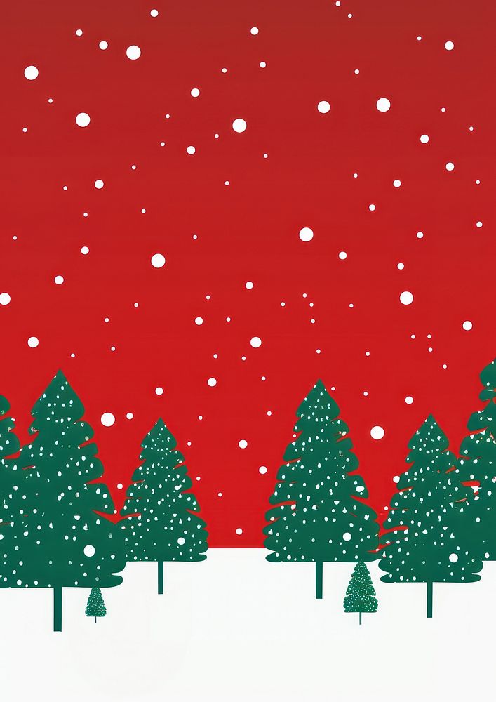 Green christmas trees backgrounds plant snow. AI generated Image by rawpixel.