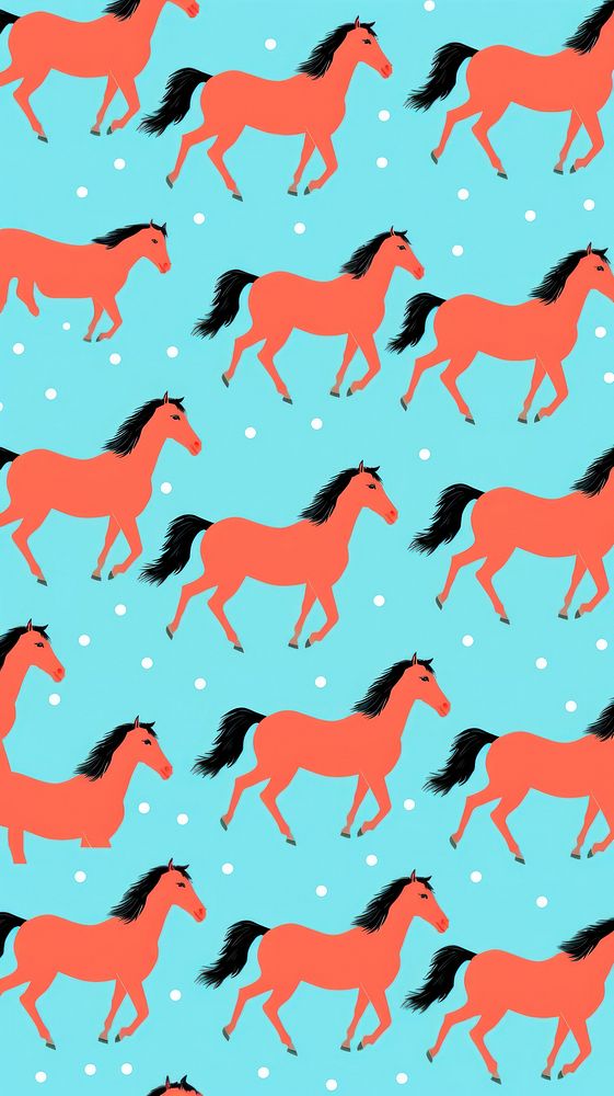 Horse pattern backgrounds animal. AI generated Image by rawpixel.
