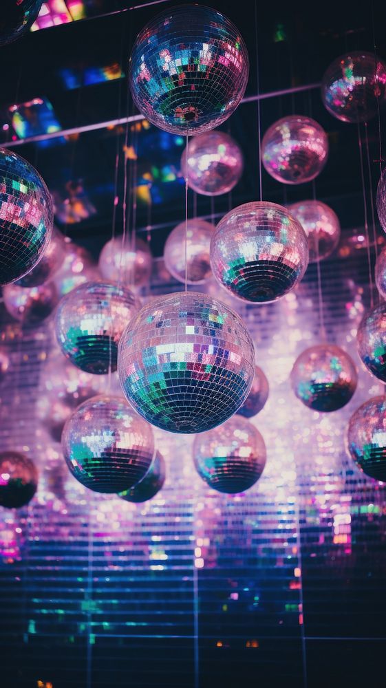 Disco balls nightclub sphere illuminated