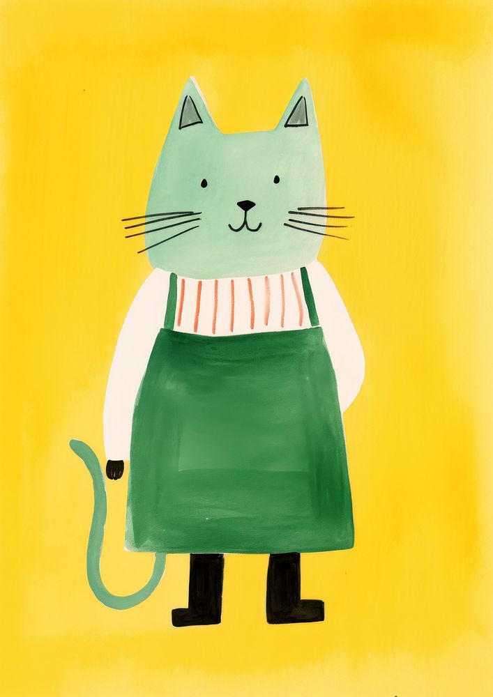 Animal mammal person cat. AI generated Image by rawpixel.