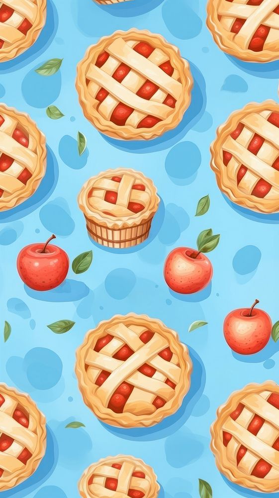 Pie backgrounds dessert pattern. 