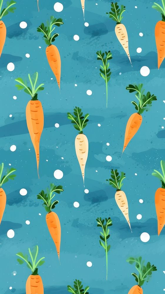 Carrot backgrounds vegetable pattern. AI generated Image by rawpixel.