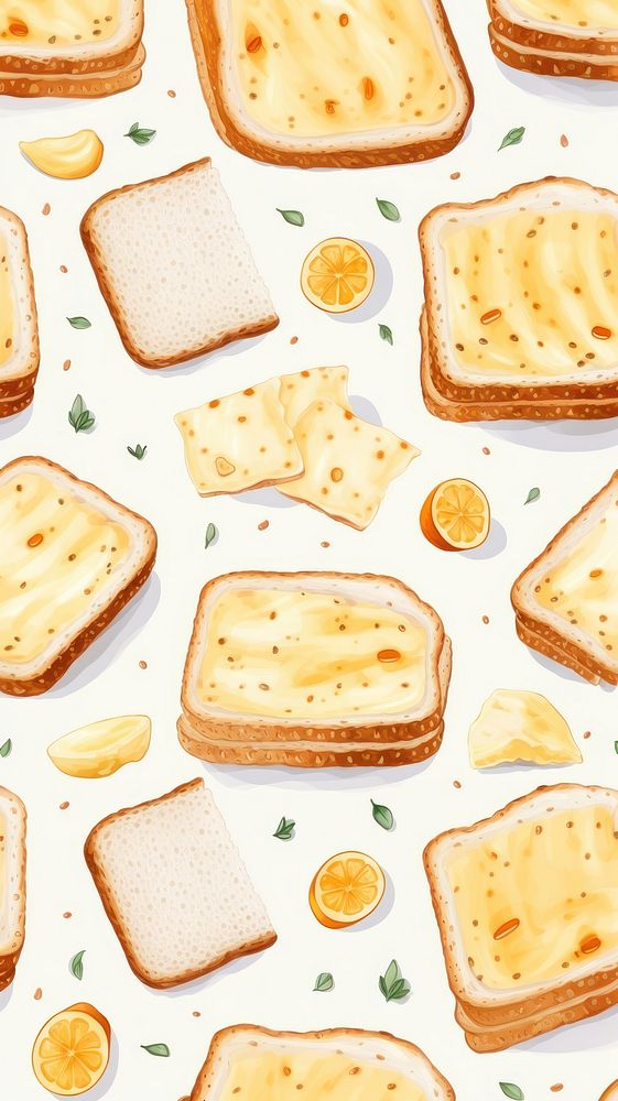 Cream cheese backgrounds pattern bread. AI generated Image by rawpixel.