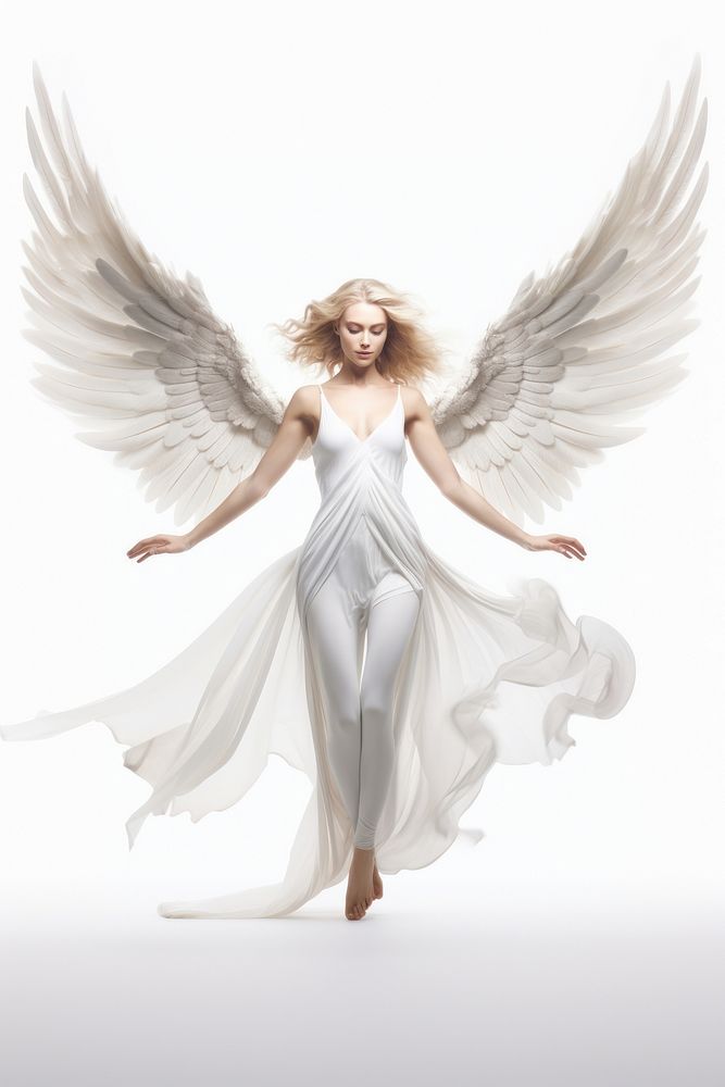 Angle fantasy angel dress. AI generated Image by rawpixel.