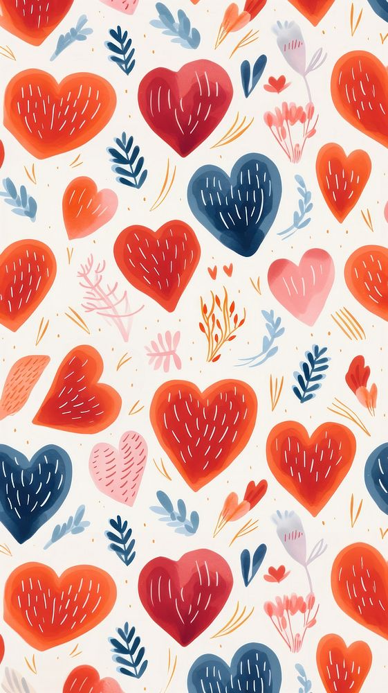 Balanced heart pattern backgrounds creativity. AI generated Image by rawpixel.