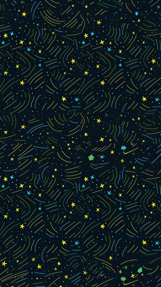 Star seamles pattern backgrounds green paper. AI generated Image by rawpixel.