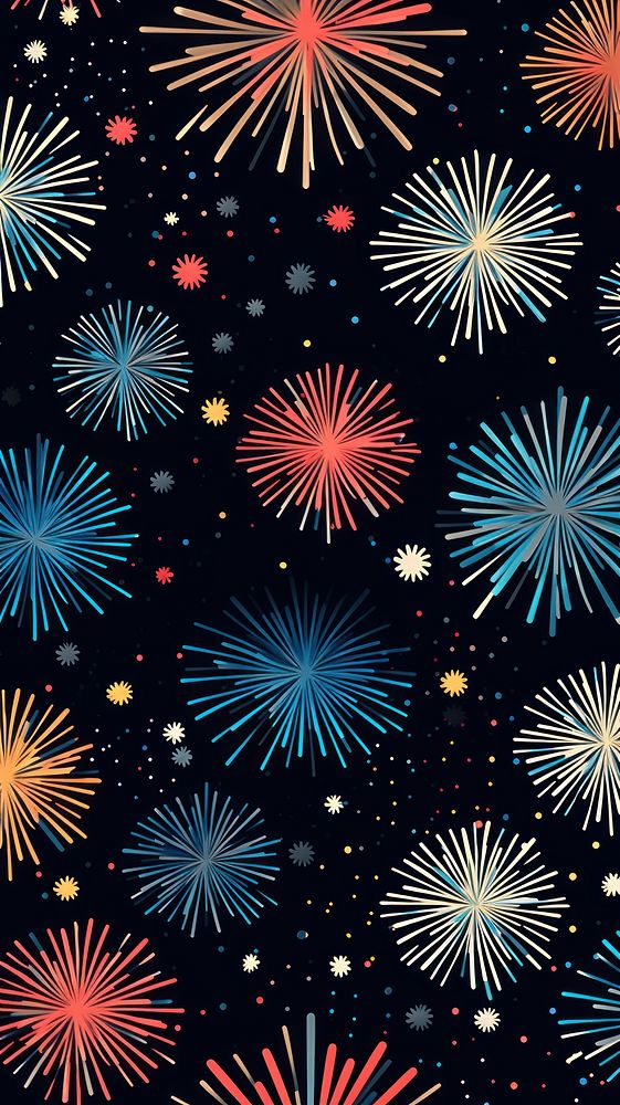 Firework pattern mobile wallpaper fireworks outdoors illuminated. AI generated Image by rawpixel.