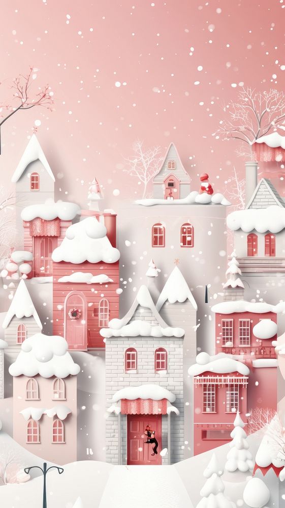New year mobile wallpaper winter christmas outdoors. AI generated Image by rawpixel.