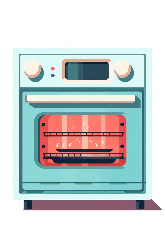Cookoing appliance oven white background. AI generated Image by rawpixel.