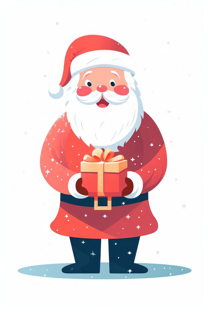 Santa winter gift snow. AI generated Image by rawpixel.