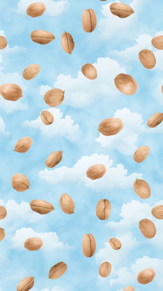Nut backgrounds outdoors pattern. AI generated Image by rawpixel.