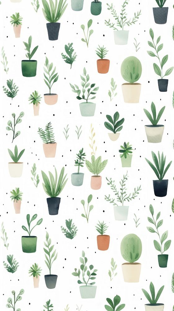 Plant backgrounds pattern herbs. AI generated Image by rawpixel.
