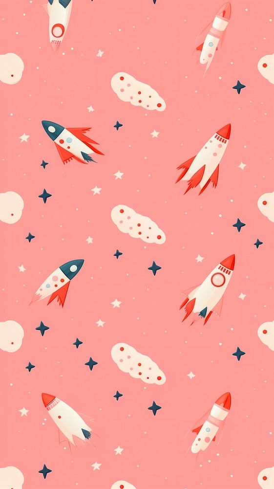 Spaceship pattern backgrounds transportation. AI generated Image by rawpixel.