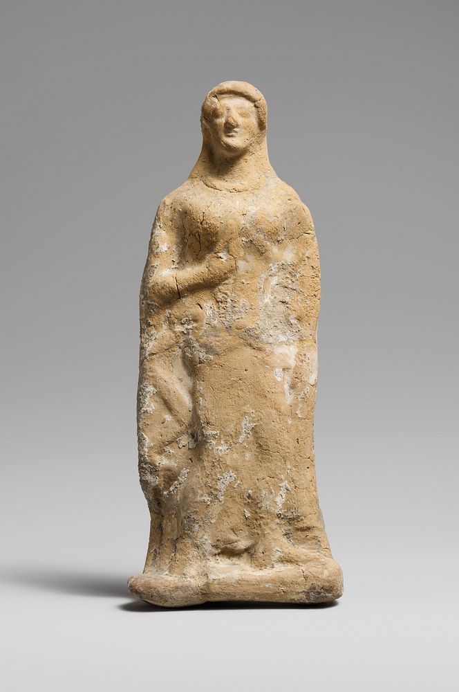Terracotta statuette of a woman