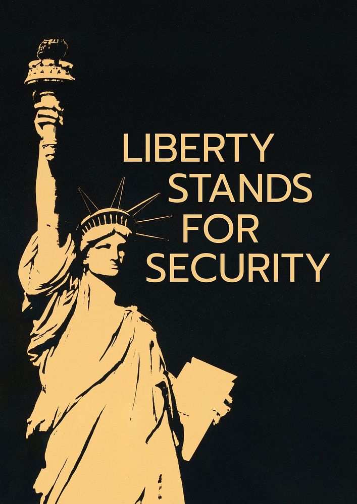 Statue of Liberty poster template