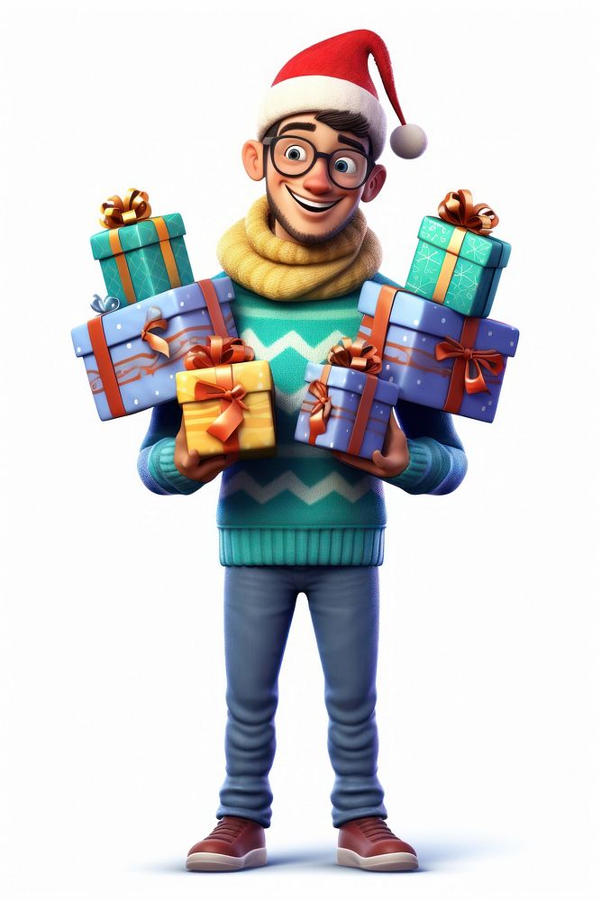 Gift celebration christmas sweater. AI generated Image by rawpixel.