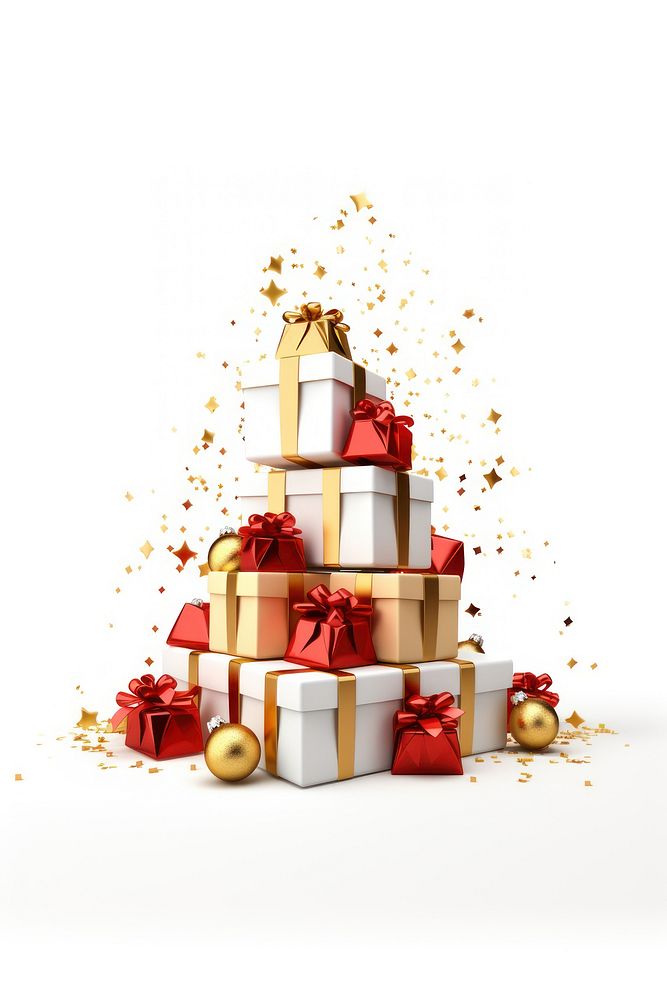 Gift dessert gold cake. AI generated Image by rawpixel.