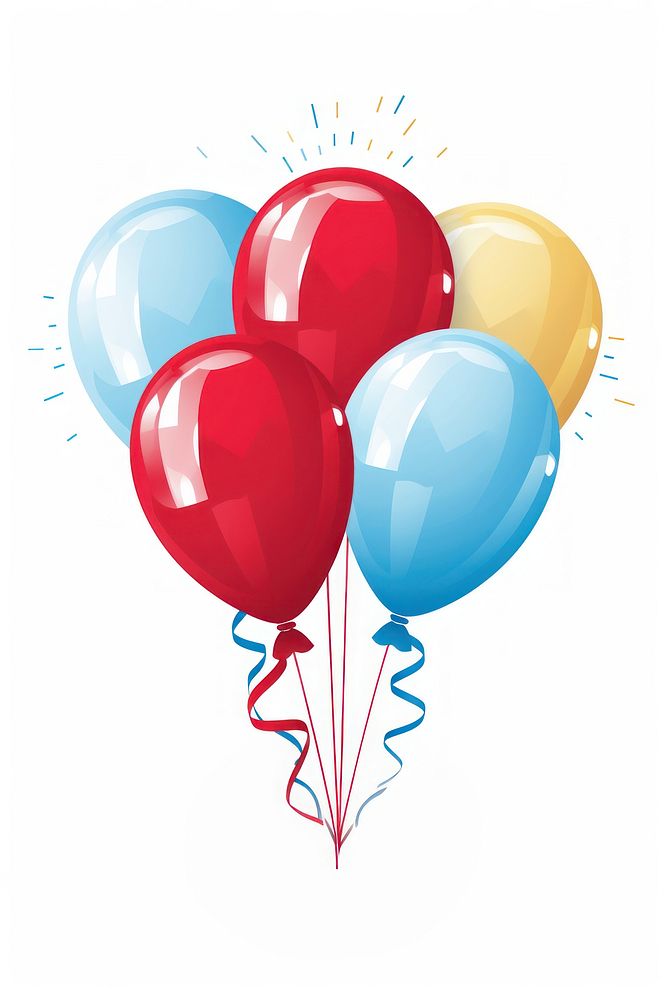 New year balloons white background togetherness anniversary. AI generated Image by rawpixel.