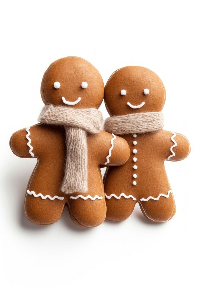 Gingerbread couple snowman cookie winter. AI generated Image by rawpixel.