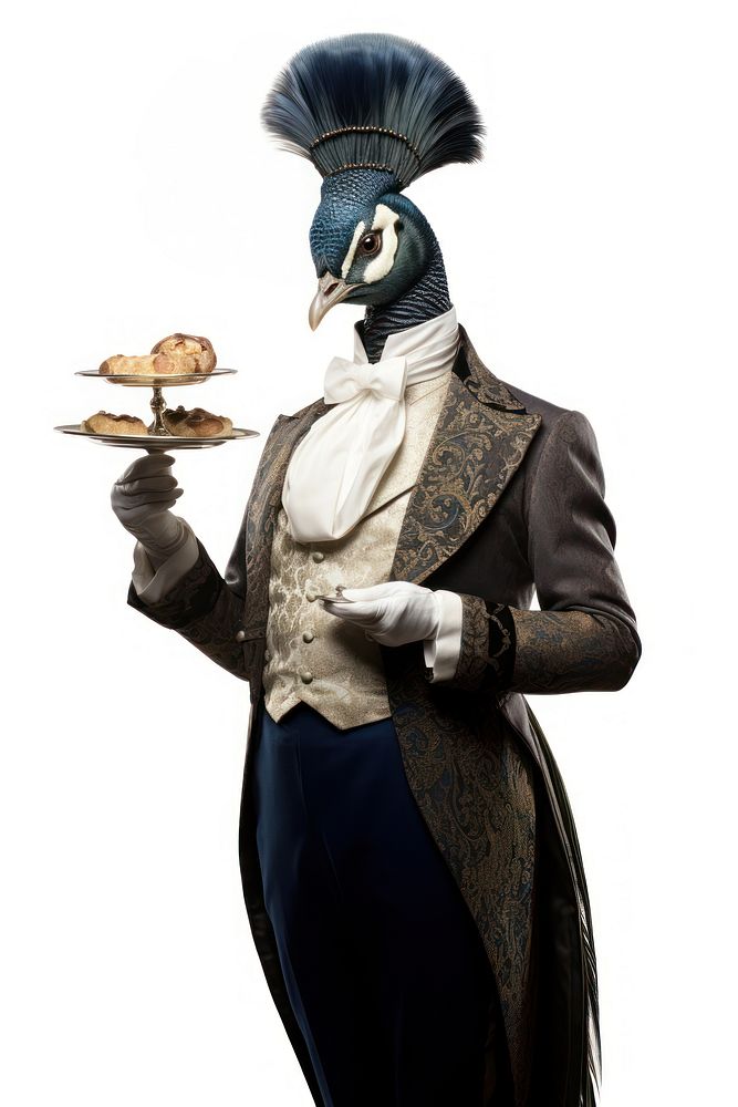 A peacock costume adult food. AI generated Image by rawpixel.
