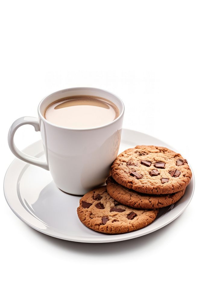 Cookie mug chocolate biscuit. AI generated Image by rawpixel.