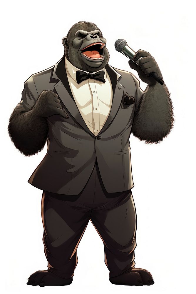 Gorilla tuxedo adult accessories. AI generated Image by rawpixel.