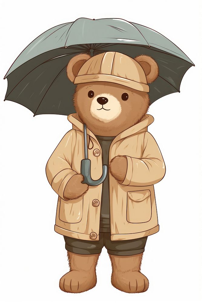 A bear umbrella coat representation. AI generated Image by rawpixel.