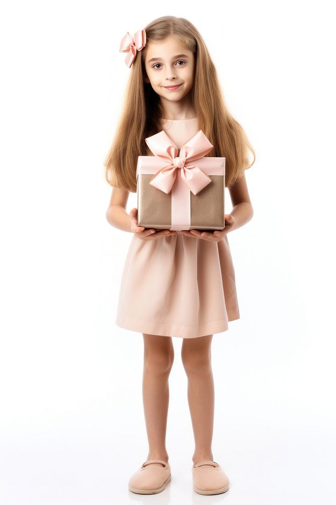 Gift holding child girl. AI generated Image by rawpixel.
