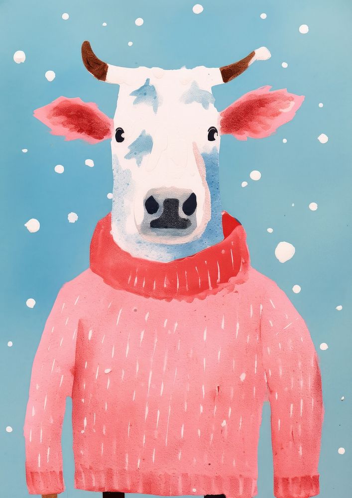Sweater livestock mammal animal. AI generated Image by rawpixel.