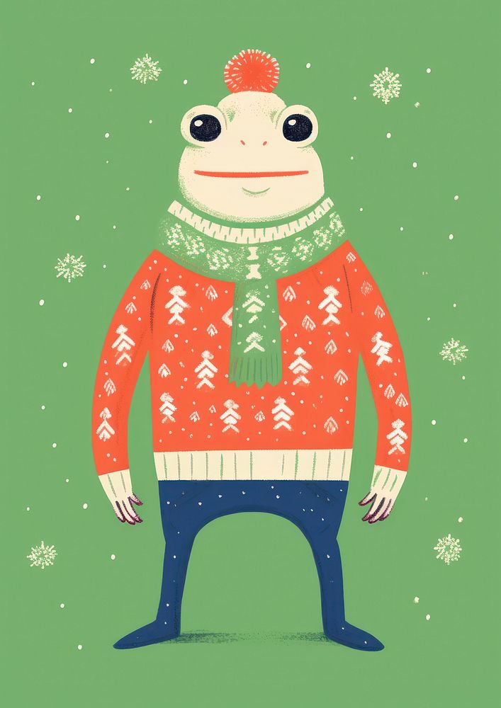 Sweater art winter representation. AI generated Image by rawpixel.