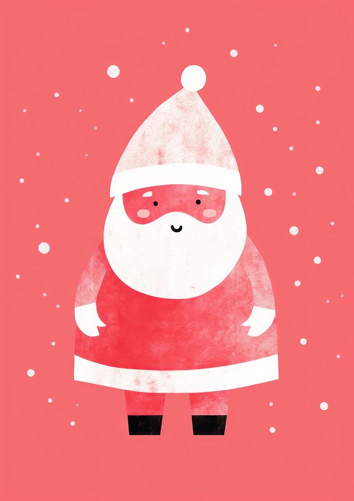 Cute santa claus snowman winter art. AI generated Image by rawpixel.