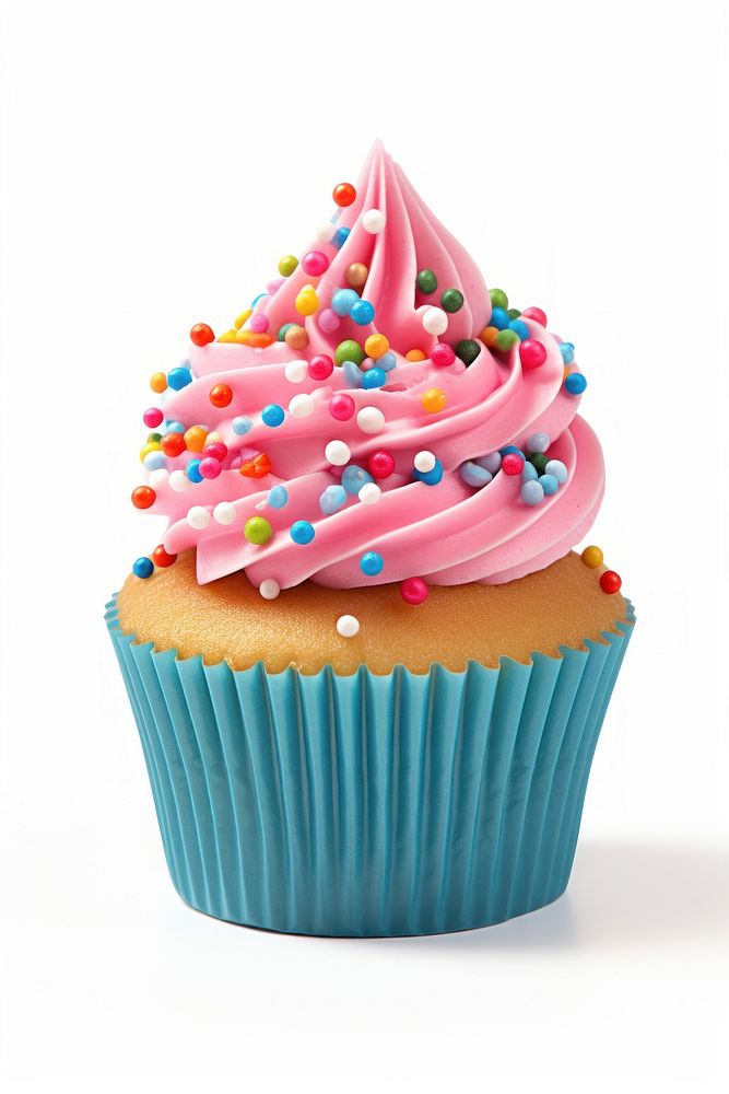 A sprinkle cupcake sprinkles dessert icing. AI generated Image by rawpixel.
