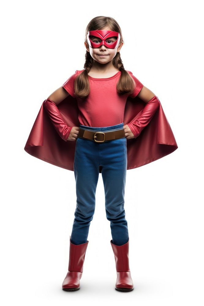 A young girl superhero portrait costume adult. AI generated Image by rawpixel.