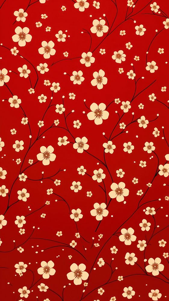 Pattern backgrounds flower red