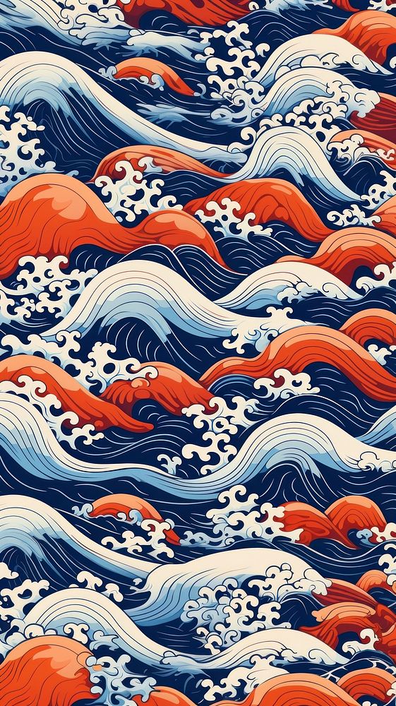 Wave pattern backgrounds art. 