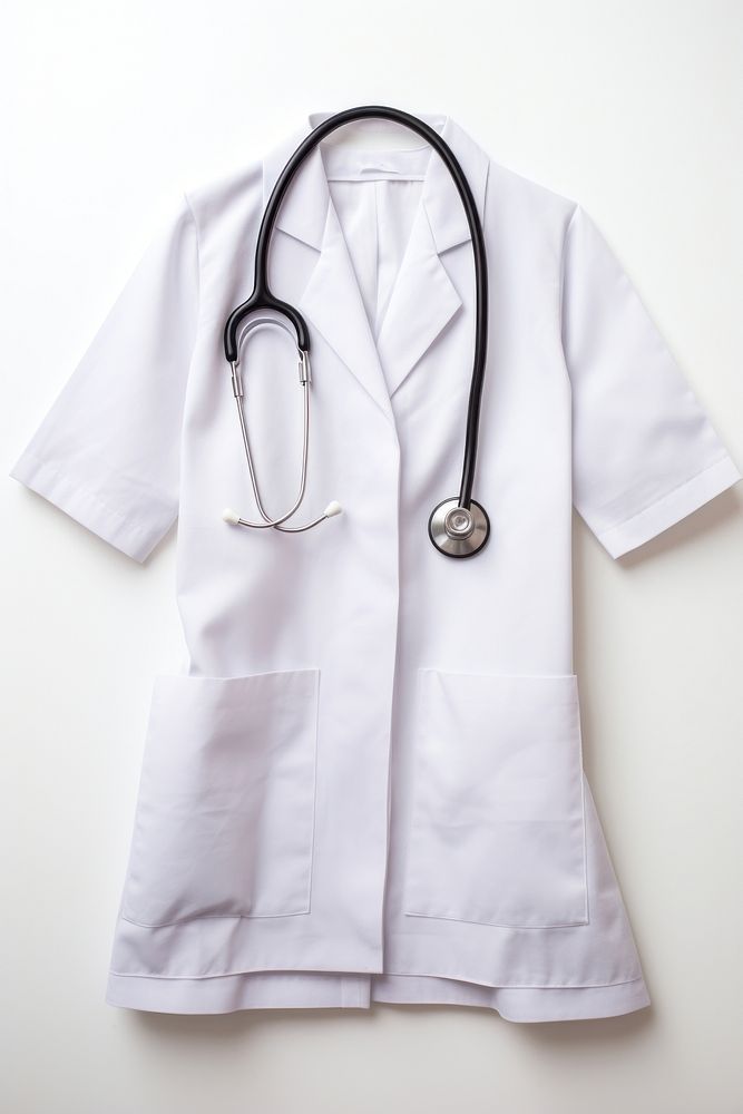 Stethoscope white outerwear physician. AI generated Image by rawpixel.