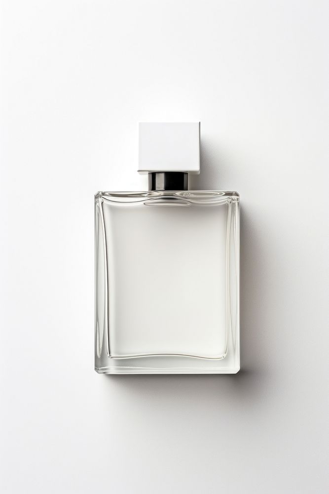 Perfume packaging white white background cosmetics. AI generated Image by rawpixel.