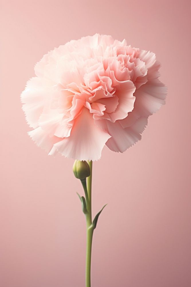 Pink carnation blossom flower plant. AI generated Image by rawpixel.