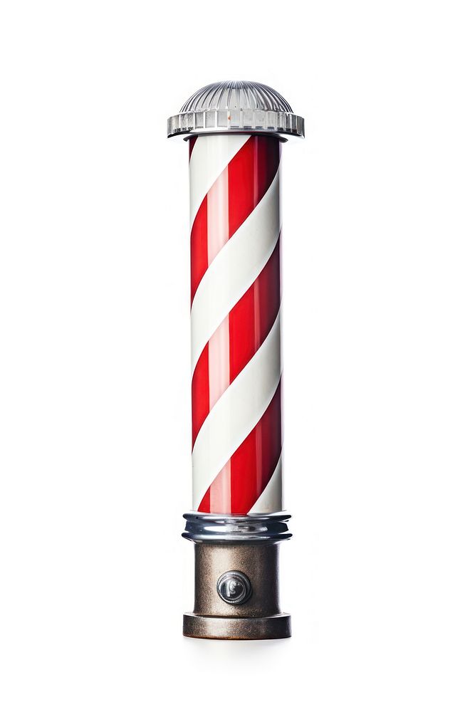 Barber pole white background architecture lighthouse. AI generated Image by rawpixel.