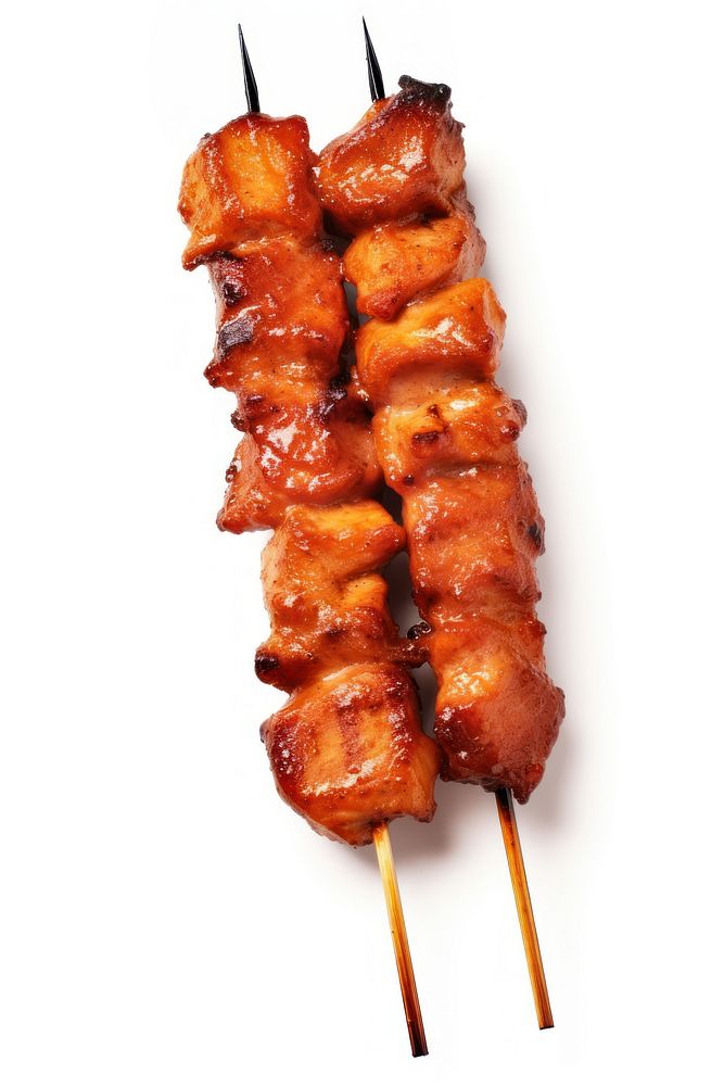 BBQ skewer grilling meat food. AI generated Image by rawpixel.