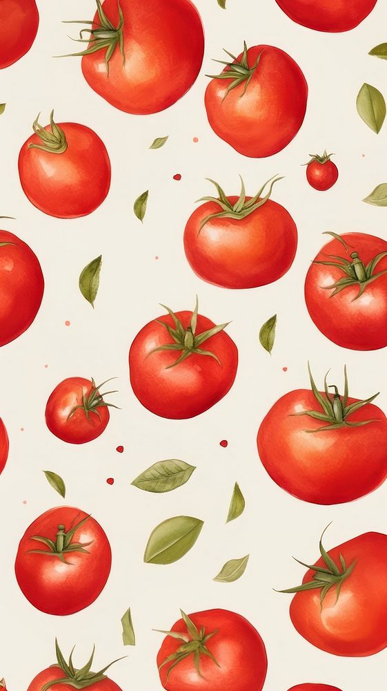 Tomato backgrounds vegetable pattern. AI generated Image by rawpixel.