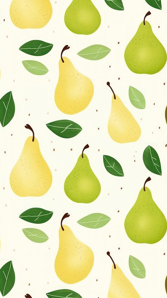 Pear backgrounds pattern fruit. AI generated Image by rawpixel.