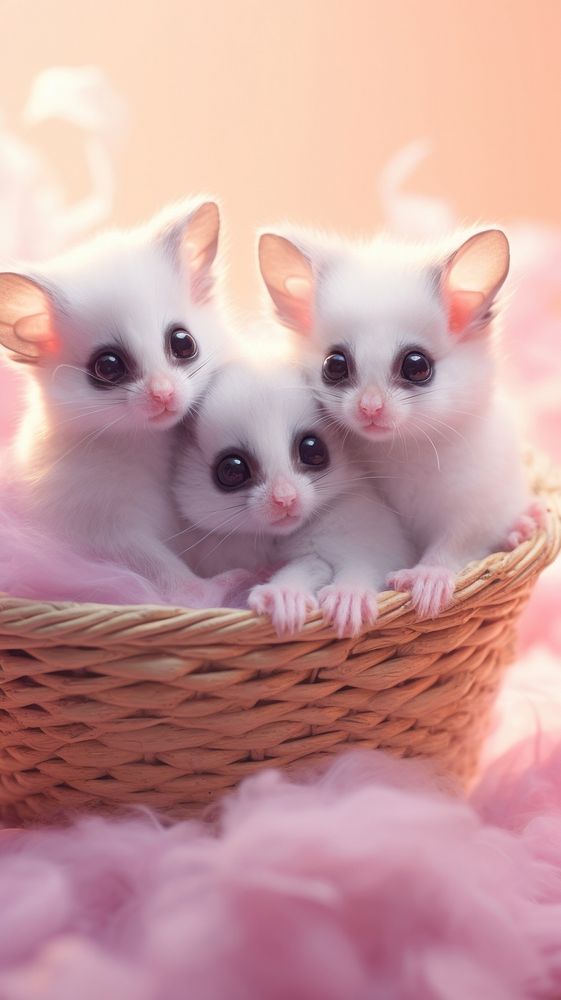 Baby Sugar glider animal mammal kitten. AI generated Image by rawpixel.