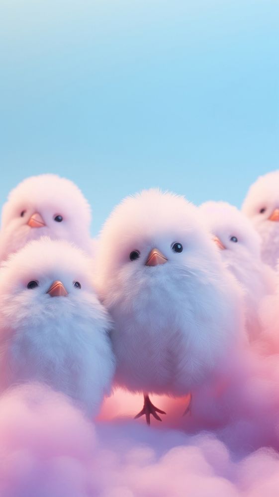 Bird animal fluffy wildlife. AI generated Image by rawpixel.