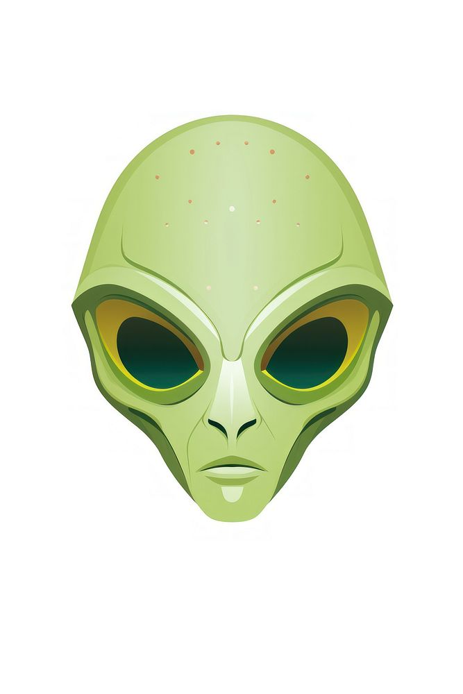 Green alien mask face. AI generated Image by rawpixel.