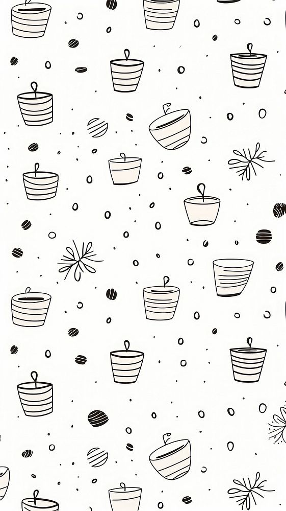 Coffee pattern backgrounds paper. AI generated Image by rawpixel.