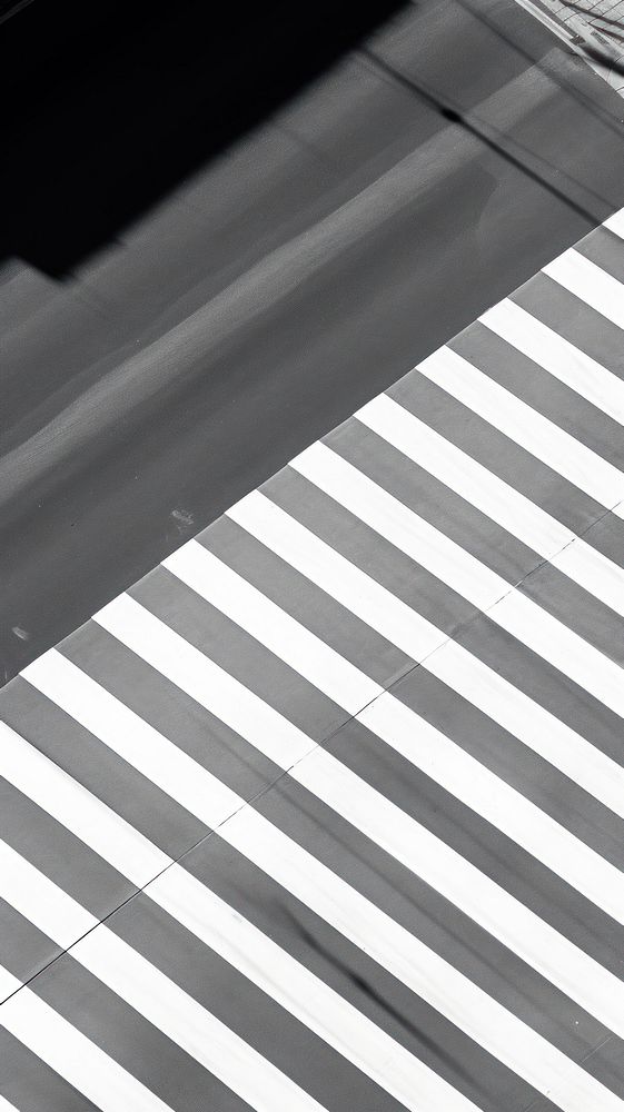 Pedestrian crossing black white road. AI generated Image by rawpixel.